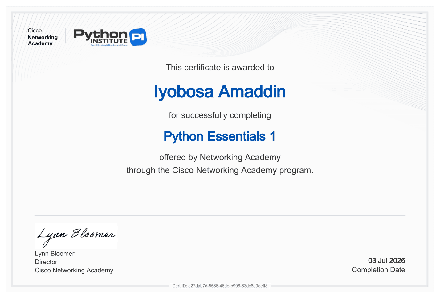 Python Essentials 1